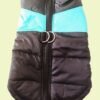 Abrigo Impermeable Perro Negro/Azul Talla M