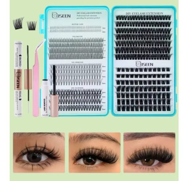 Kit De Extensiones De Pestañas, Negro 590 pcs