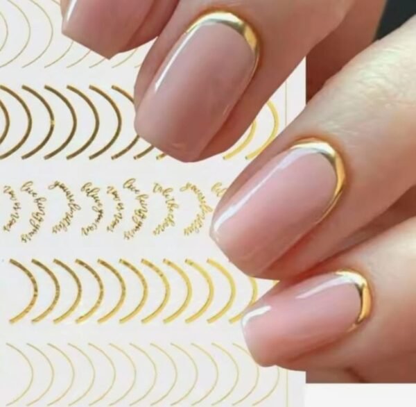 Decoración Para Uñas 3D, Rose Gold Metal, Other Store 6pcs